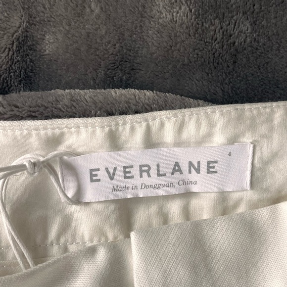 Everlane NWT white high waisted classy pants wide leg - Picture 4 of 10